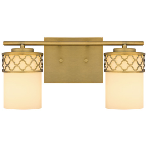 Quoizel Lighting Quoizel Lighting Tenley Aged Brass Bathroom Light TEN8615AB