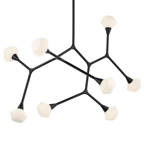 Cassius 26.50-Inch Convertible Chandelier in Black by Kichler Lighting