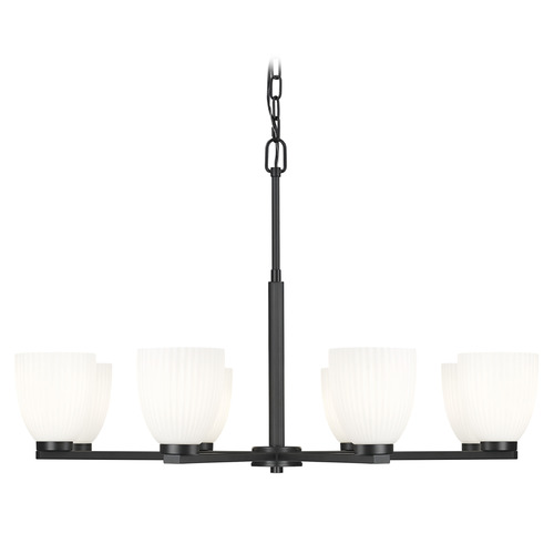 Z-Lite Z-Lite Naya Matte Black Chandelier 7518-8MB