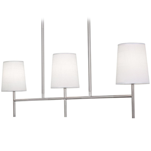 Afx Lighting Rose Satin Nickel Island Light with Empire Shade