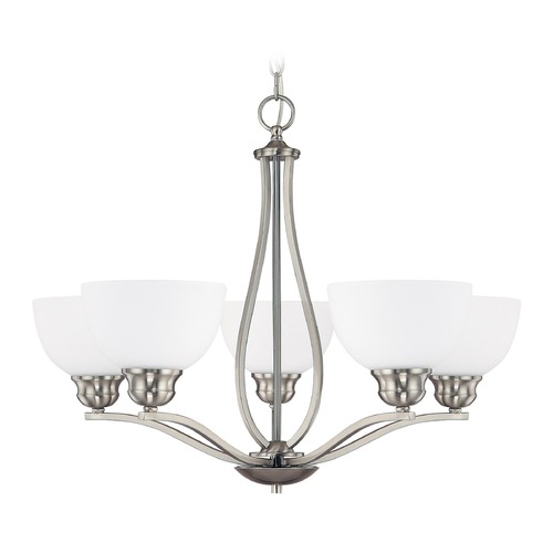 Stanton 5-Light Chandelier in Brushed Nickel by Capital Lighting