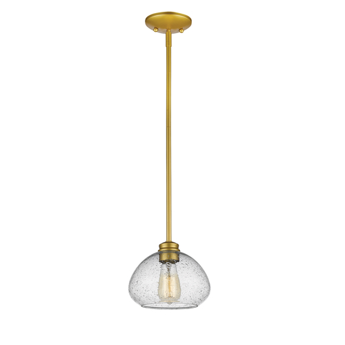 Z-Lite Amon Satin Gold Mini Pendant by Z-Lite 722MP-SG