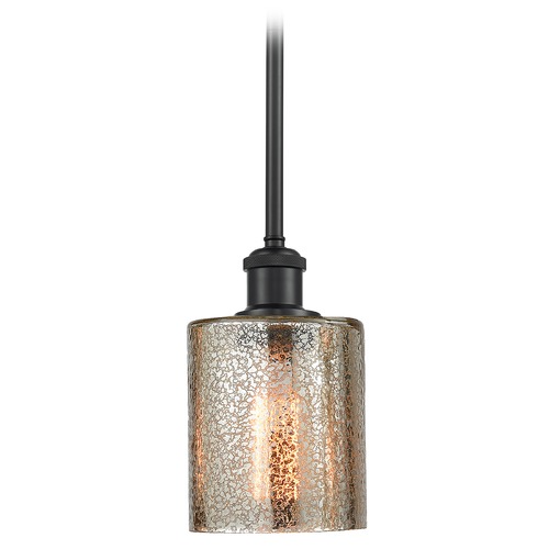 Innovations Lighting Innovations Lighting Cobbleskill Matte Black Mini-Pendant Light with Cylindrical Shade 516-1S-BK-G116