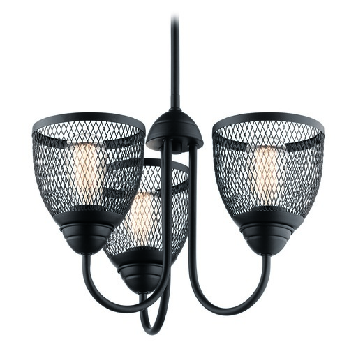 Kichler Lighting Voclain 18-Inch Black Chandelier by Kichler Lighting 52268BK