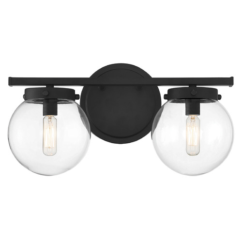 16-Inch Bathroom Light in Matte Black by Meridian