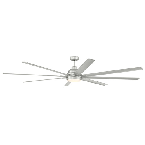 Craftmade Lighting Rush 84-Inch LED Outdoor Fan in Painted Nickel by Craftmade Lighting RSH84PN8