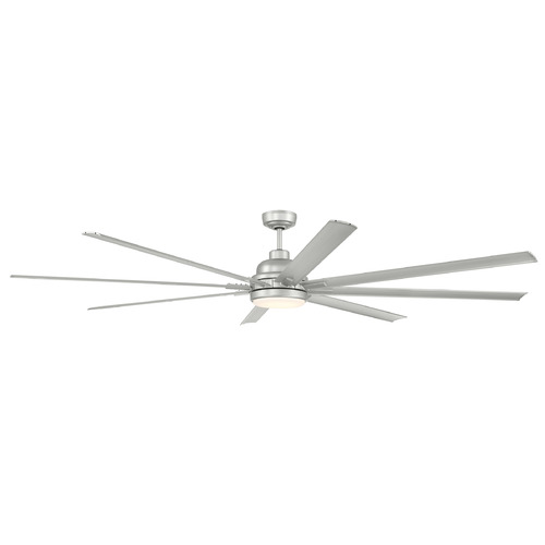 Rush 84-Inch LED Outdoor Fan in Painted Nickel by Craftmade Lighting
