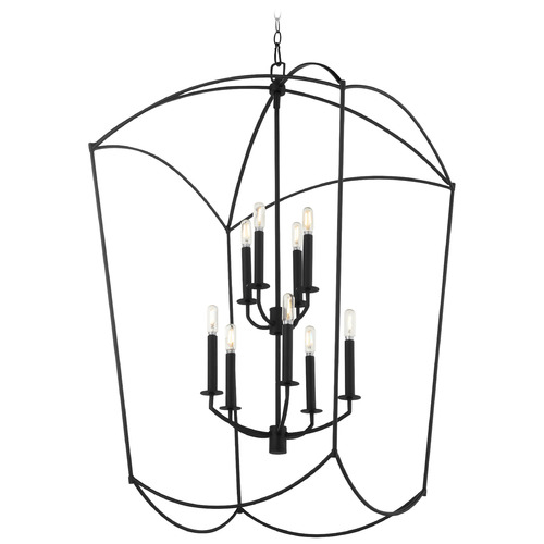 Quorum Lighting Mantle Matte Black Pendant by Quorum Lighting 6812-9-59
