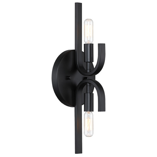 Designers Fountain Skye Matte Black Vertical Bathroom Light