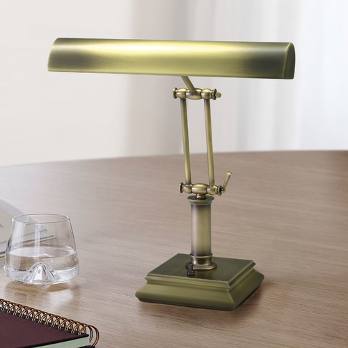 Piano Lamp in Antique Brass by House of Troy Lighting