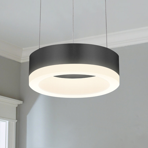 Modern LED Mini Pendant with White Acrylic Shade by Sonneman Lighting