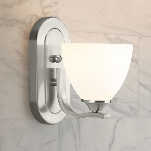 Progress Lighting Laird Brushed Nickel Sconce by Progress Lighting P300095-009