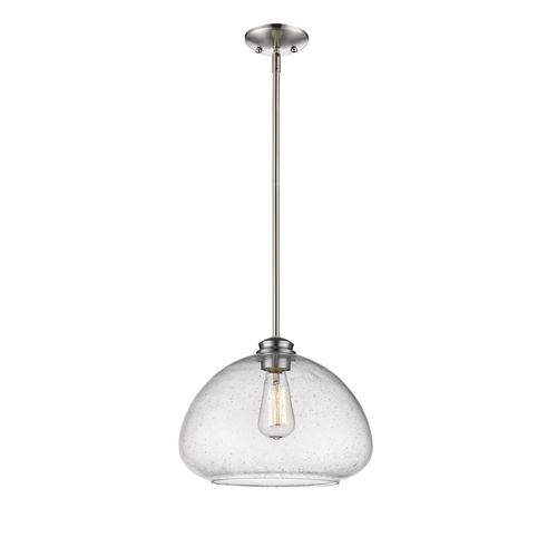 Z-Lite Z-Lite Amon Brushed Nickel Pendant Light with Bowl / Dome Shade 722P13-BN