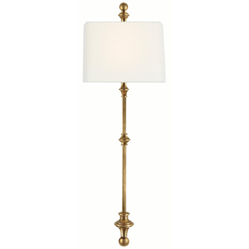 Visual Comfort Signature Collection Visual Comfort Signature Collection Chapman & Myers Cawdor Antique-Burnished Brass Wall Lamp CHD2300AB-L