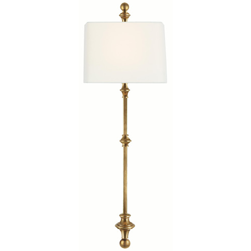 Visual Comfort Signature Collection Chapman & Myers Cawdor Antique-Burnished Brass Wall Lamp