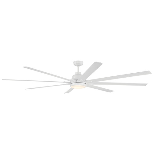 Rush 84-Inch LED Outdoor Fan in White by Craftmade Lighting