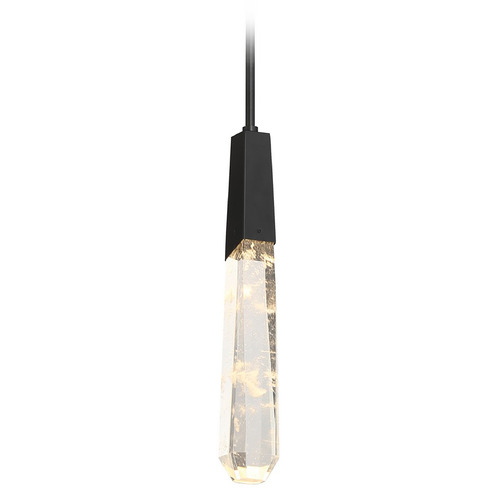 George Kovacs Drifting Droplets Coal LED Mini-Pendant Light with Abstract Shade