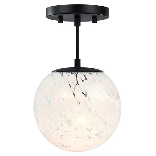 Designers Fountain Circo Matte Black Semi-Flushmount Light