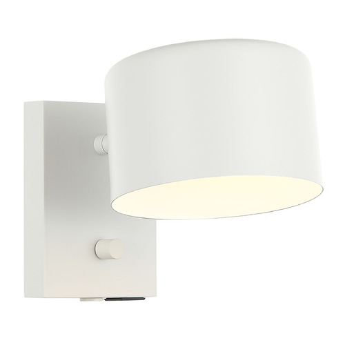 Matteo Lighting Clinton White LED Sconce