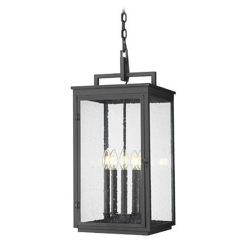 Z-Lite Hartwell Sand Black Outdoor Hanging Light