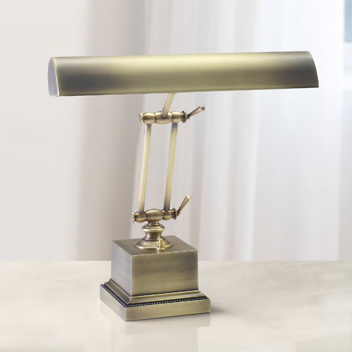 Piano Lamp in Antique Brass by House of Troy Lighting