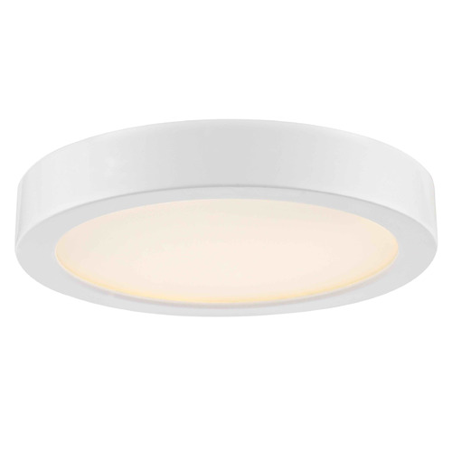 Design Classics Lighting Flat LED Light Surface Mount 6-Inch Round White 5CCT 1025LM 6G-WH