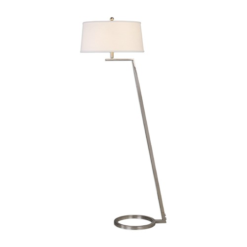Uttermost Lighting Uttermost Ordino Modern Nickel Floor Lamp 28108