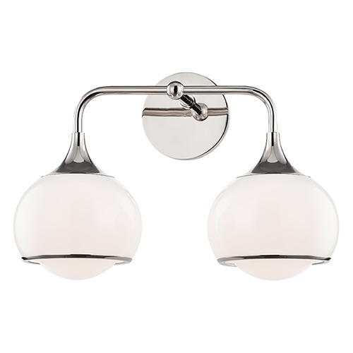 Reese Polished Nickel Sconce by Mitzi by Hudson Valley