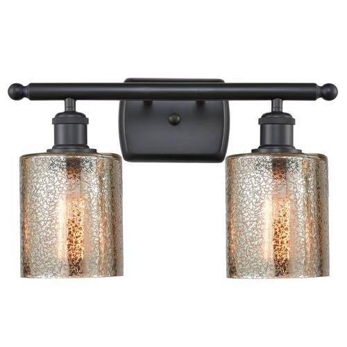 Innovations Lighting Innovations Lighting Cobbleskill Matte Black Bathroom Light 516-2W-BK-G116