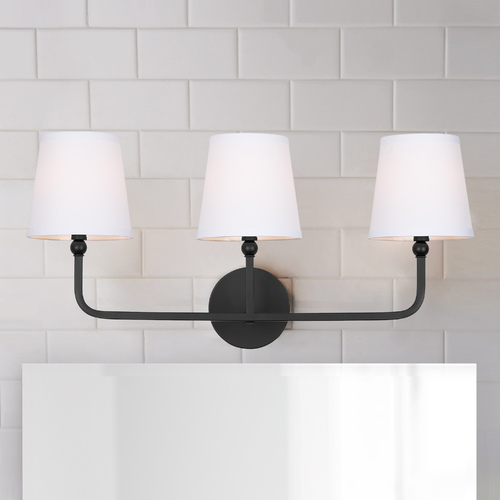 Capital Lighting Dawson 25.50-Inch Vanity Light in Matte Black by Capital Lighting 119331MB-674