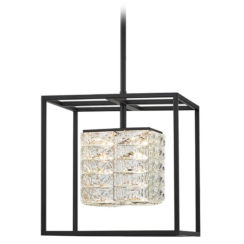 Dazzle Matte Black LED Pendant by Quoizel Lighting