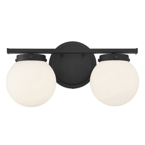 16-Inch Bathroom Light in Matte Black by Meridian