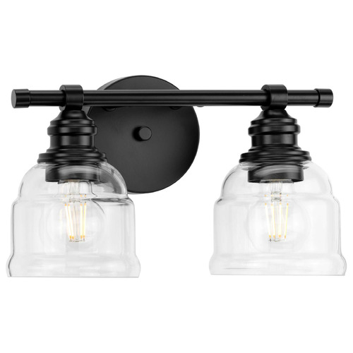 Progress Lighting Ambrose Matte Black Bathroom Light