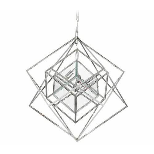 Kelly Wearstler Cubist Chandelier in Polished Nickel by VC Signature