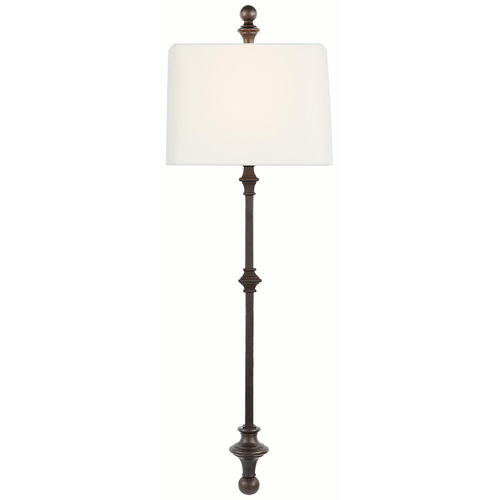 Visual Comfort Signature Collection Chapman & Myers Cawdor Aged Iron Wall Lamp