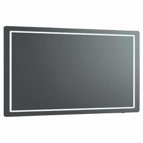 Compact 36 x 24-Inch CCT LED Mirror in Black by Oxygen Lighting