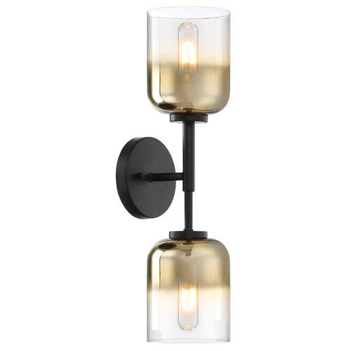 Designers Fountain Gatsby Matte Black Vertical Bathroom Light