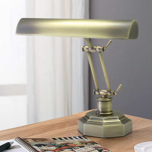 Piano Lamp in Antique Brass by House of Troy Lighting