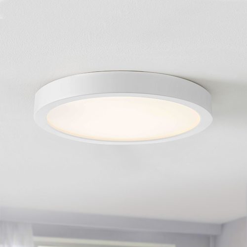 Flat LED Light Surface Mount 8-Inch Round White 2700K 1199LM