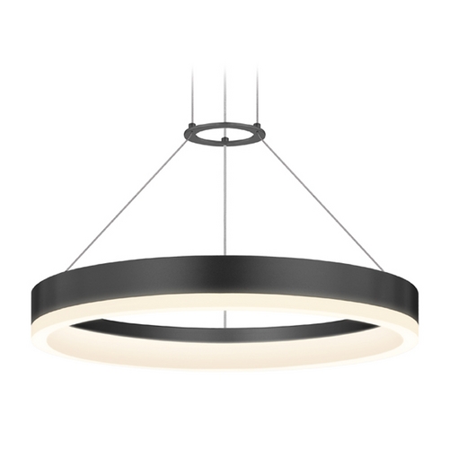 Modern LED Pendant Satin Black by Sonneman Lighting