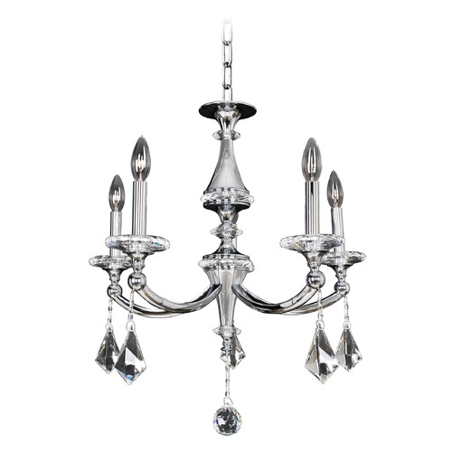 Allegri Floridia 5-Light Crystal Chandelier in Polished Chrome