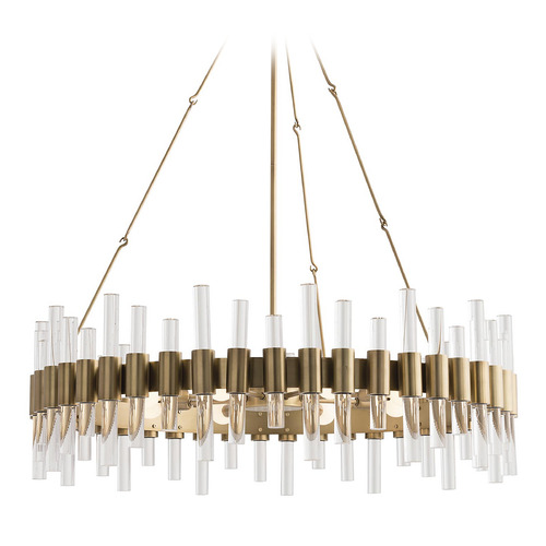 Haskell Large Chandelier in Antique Brass by Arteriors Home