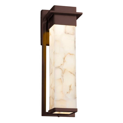 Justice Design Group Pacific Dark Bronze LED Outdoor Wall Light