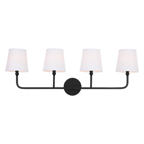Dawson 35.25-Inch Vanity Light in Matte Black by Capital Lighting