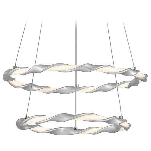 Quoizel Lighting Finale Dipped Silver LED Semi-Flush by Quoizel Lighting PCFN1716DSL