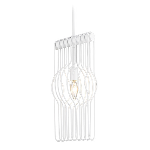 Z-Lite Contour White Mini Pendant by Z-Lite 801MP-WH