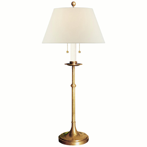 Visual Comfort Signature Collection E.F. Chapman Dorchester Club Lamp in Antique Brass by VC Signature CHA8188ABL