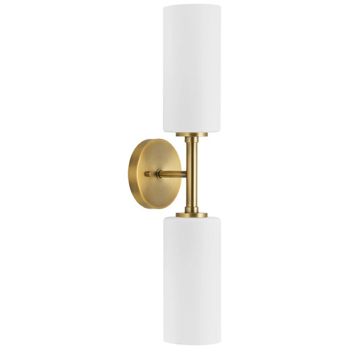 2-Light Wall Bracket from the Cofield Collection in Vintage Brass Finish