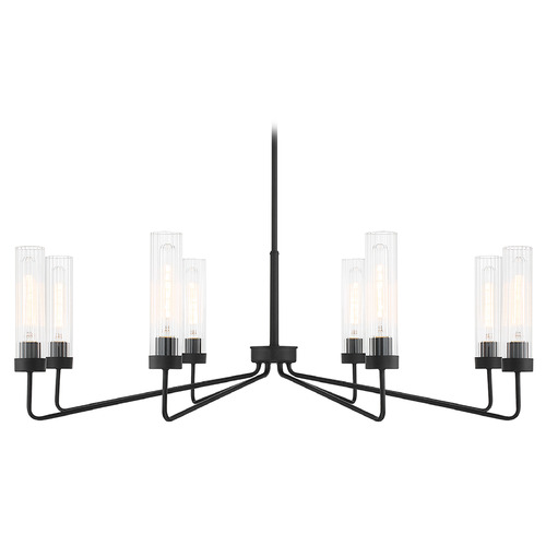 Savoy House Baker Matte Black Chandelierby Savoy House 1-8860-8-89