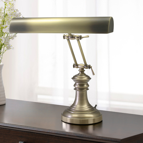 Piano Lamp in Antique Brass by House of Troy Lighting